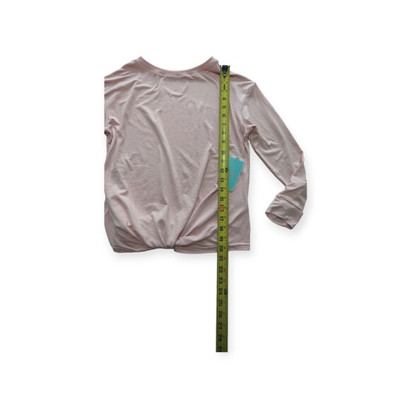 Copper Key Shirt Womens XL(16) Light Pink Long Sleeve Crew Neck Twist Front Top - Picture 4 of 8